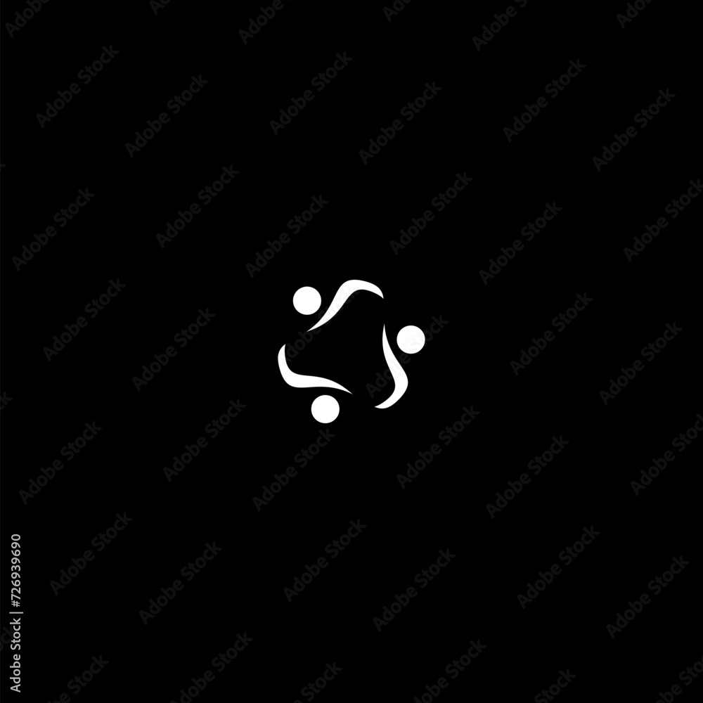 Social logo icon isolated on dark background Social logo icon isolated on dark background