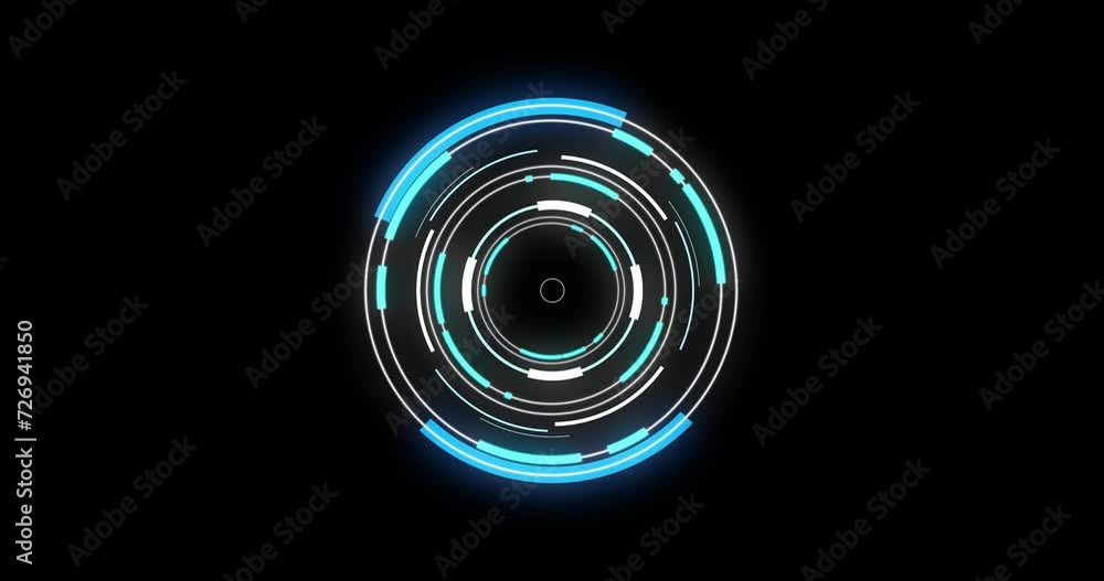Animation of scope scanning on black background Animation of scope scanning on black background