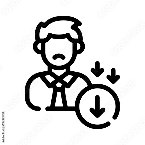 demotion line icon