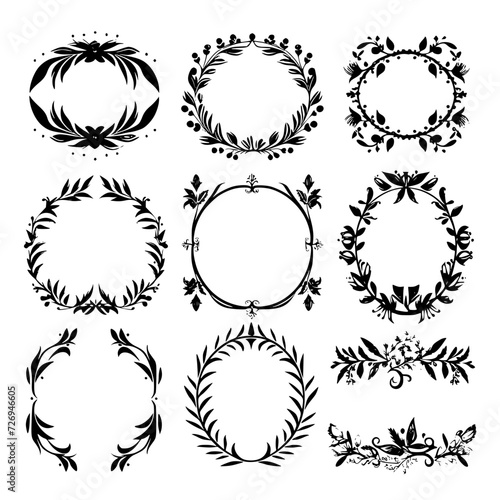 wreath SVG, wreath png, wreath frame, frame svg, frame illustration, wreath illustration, frame, vector, vintage, floral, design, decoration, pattern, ornament, border, illustration, flower, ornate,