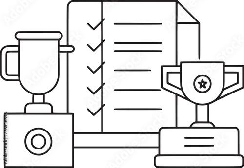 exam icon set vector design 