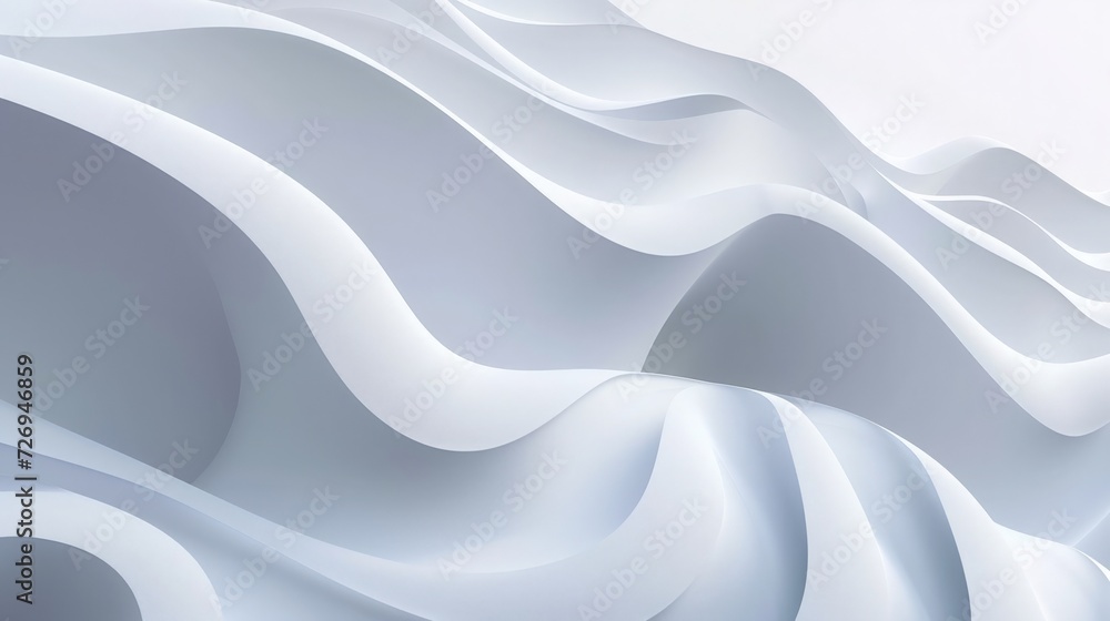 Obraz premium abstract expressionist art style of 3D white geometric abstract background 