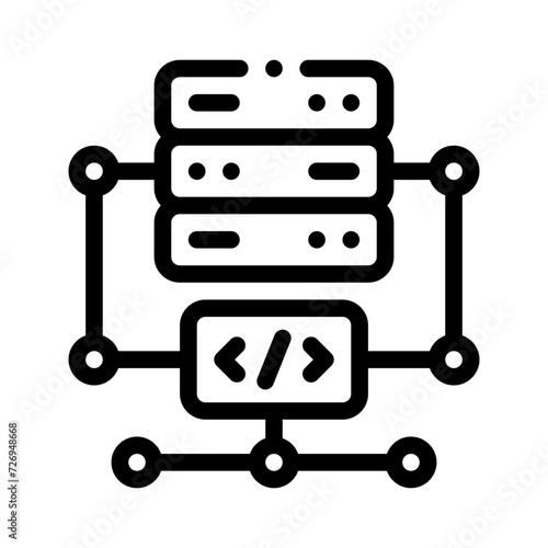 backend line icon