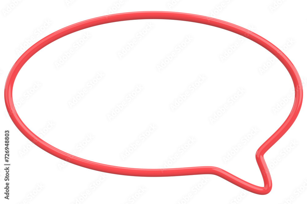 Speech Bubble. Text Box. 3D Illustration. Speech Bubble. Text Box. 3D Illustration.