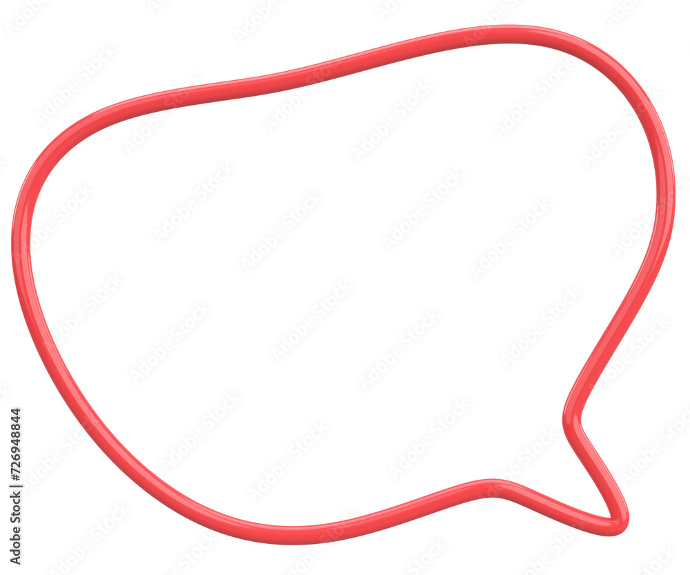 Speech Bubble. Text Box. 3D Illustration. Speech Bubble. Text Box. 3D Illustration.