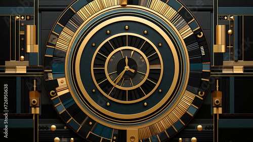 An_abstract_design_featuring_a_series_of_con