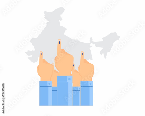 group of people vote for india election campaign Poster for the upcoming elections
