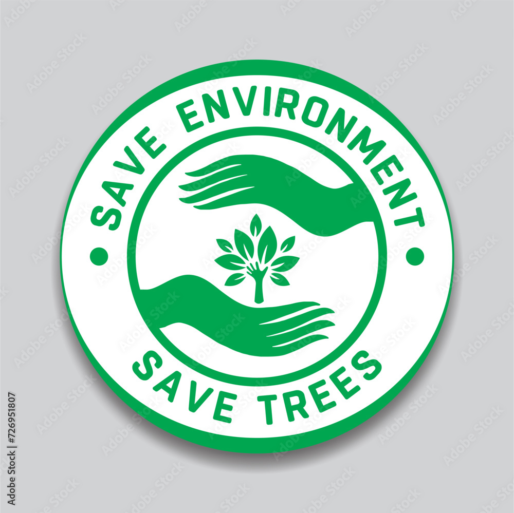Vector Save Environment Logo Design Editable