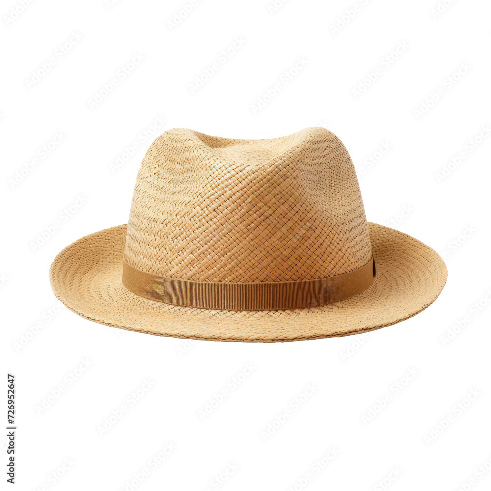 Straw hat on transparency background PNG