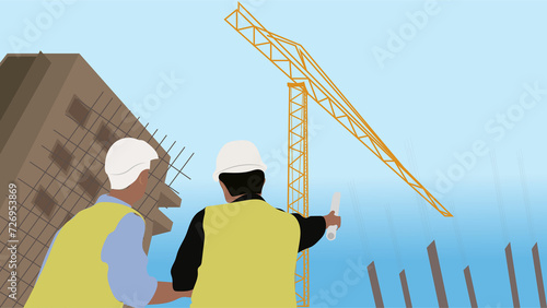 Construction,Engineers,Discussion,With,Architects,At,Construction,Site,Or,Building