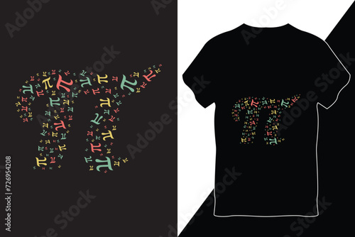 Pi Day T-Shirt Design Vector