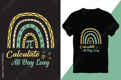 Pi Day T-Shirt Design Vector