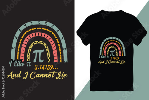 Pi Day T-Shirt Design Vector