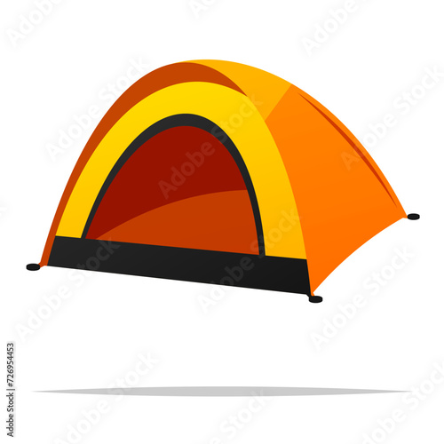 Camping tent vector isolated illustration © FARBAI