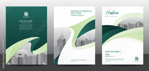 Template vector design set for Brochure, AnnualReport, Corporate Presentation, Portfolio, Flyer, layout modern, posters collection Eps10