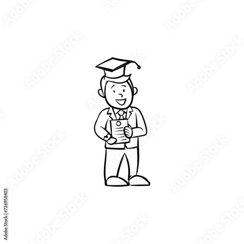 coloring poses of black and white office people office