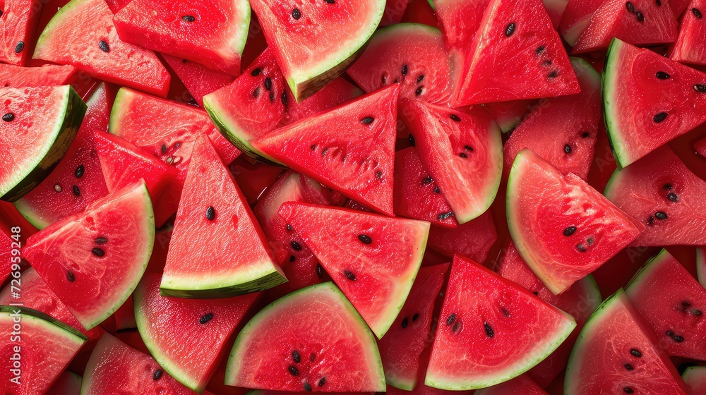 Juicy Watermelon Pattern Background, Generative AI Juicy Watermelon Pattern Background, Generative AI
