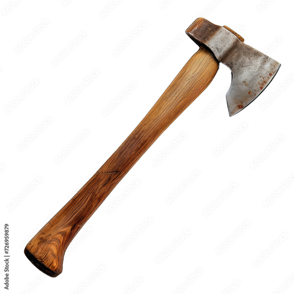 A Sharp Ax for Chopping Wood.. Isolated on a Transparent Background. Cutout PNG.