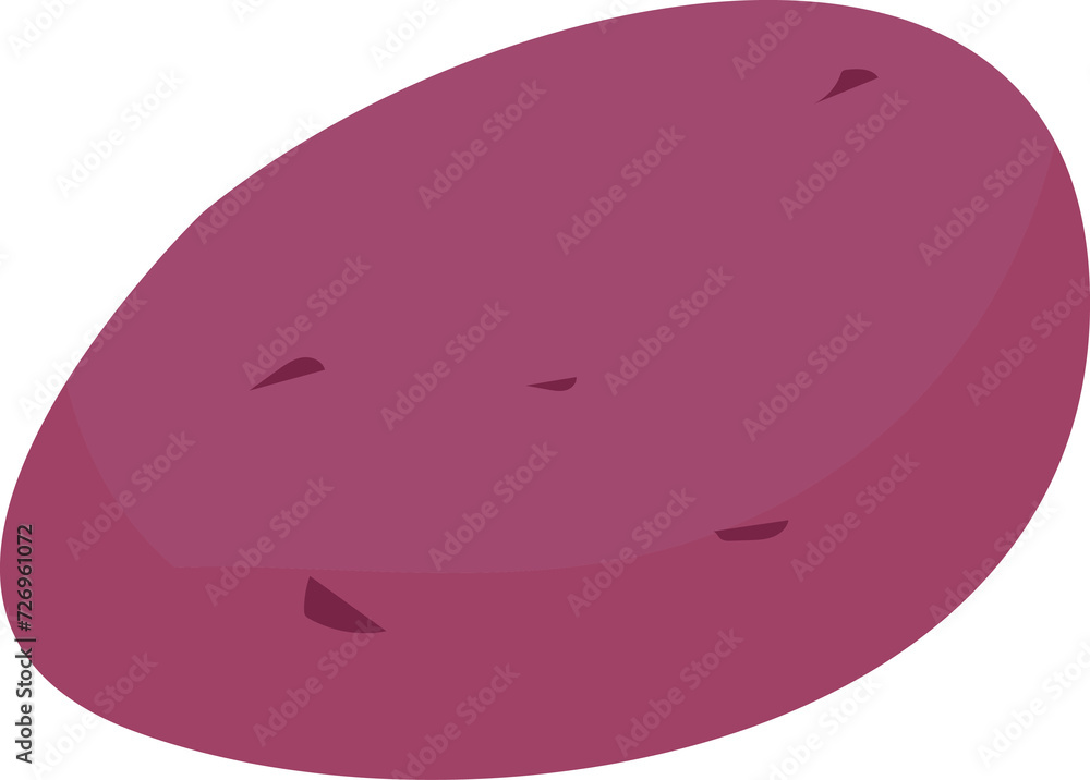purple sweet potatoes illustration