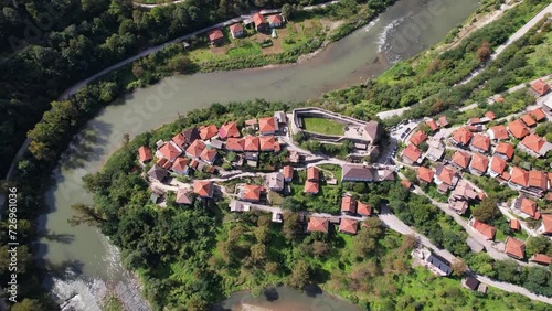 Vranduk is located in central Bosnia, about 12 km north of Zenica on the way to Doboj in a bend in the Bosna river. photo