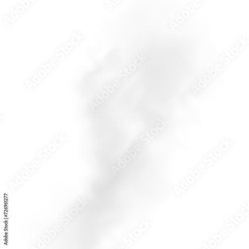 Smoking, smog swirl and isolated with smoker art from cigarette or pollution with graphic space for incense creativity