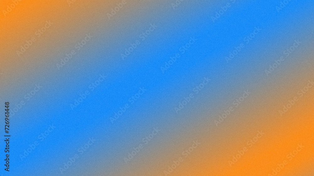 Abstract multi color gradient background blue and orange color, with noise texture used for banner