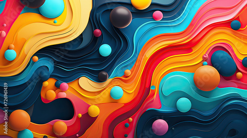 Stunning colorful pattern background, combining the vibrancy of colors with intricate patterns, a visually dynamic and captivating composition Ai Generative