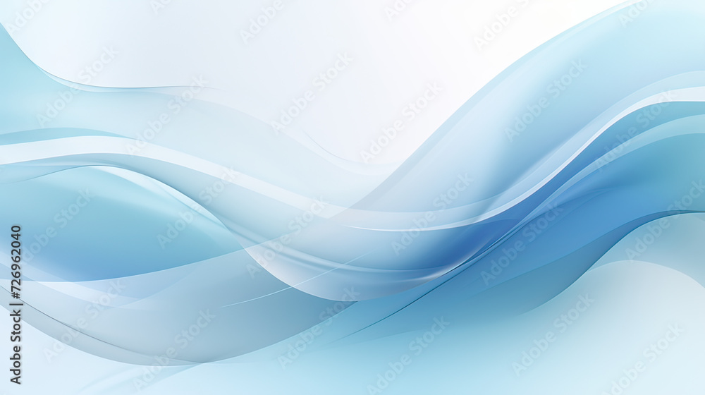 Obraz premium Cool Blue Neutral-themed abstract background, subtle patterns, delicate gradients, and serene elements to convey a sense of tranquility and sophistication Ai Generative