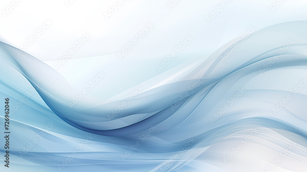 Fototapeta premium Cool Blue Neutral-themed abstract background, subtle patterns, delicate gradients, and serene elements to convey a sense of tranquility and sophistication Ai Generative
