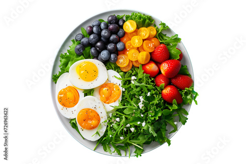 Delicious and nutritious brunch: A balanced plate with protein, vitamins, and fiber