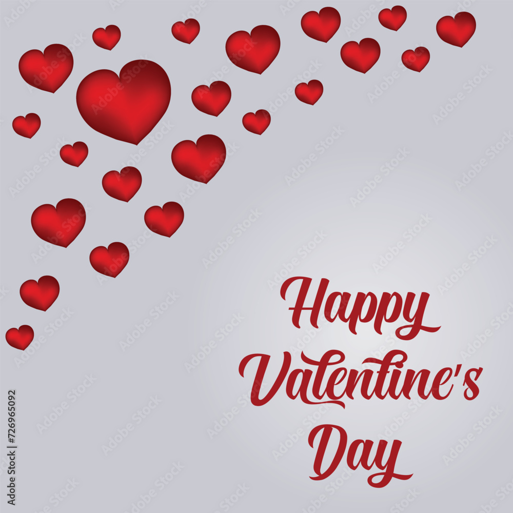Happy Valentine's Day Poster or banner typography with cute font, a sweet red hearts on white isolated background.Promotion and shopping template or background for Love and Valentine's Day concept vec Happy Valentine's Day Poster or banner typography with cute font, a sweet red hearts on white isolated background.Promotion and shopping template or background for Love and Valentine's Day concept vec