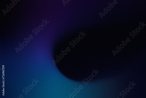 blue dark black, color gradient rough abstract background shine bright light and glow template empty space , grainy noise grungy texture