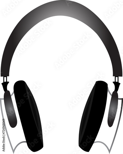 headphones isolated on white background