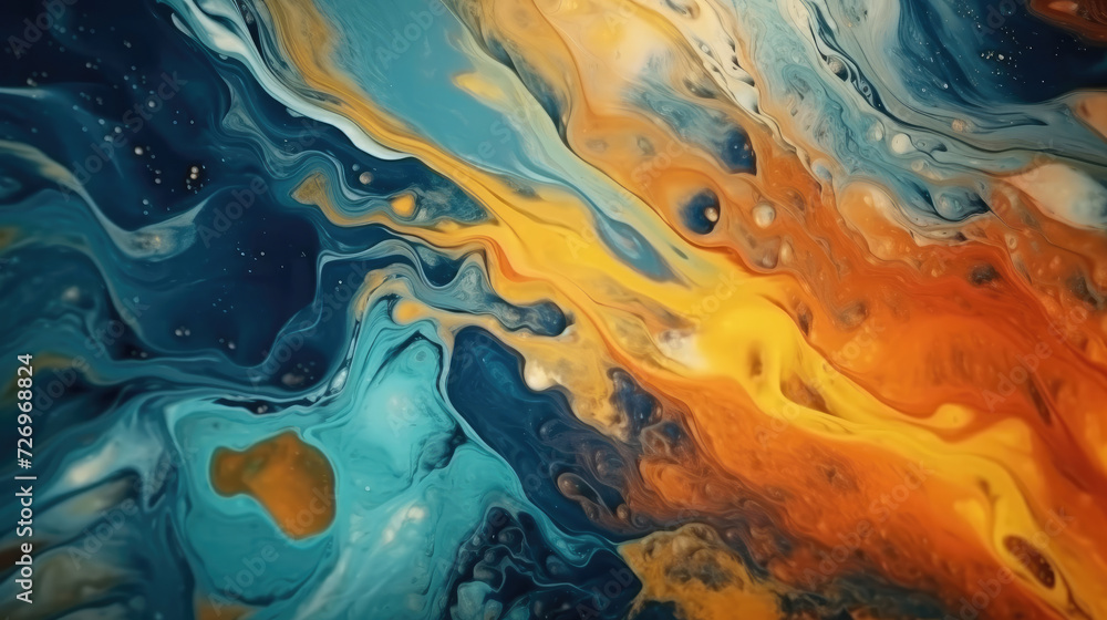 Fototapeta premium Abstract art background texture, liquid texture with liquid art materials