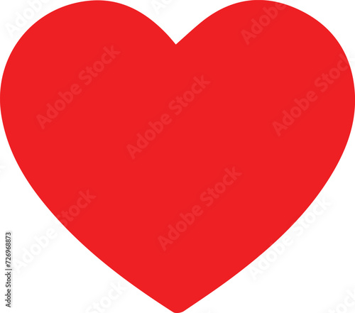 .Red heart icons set vector-red heart
