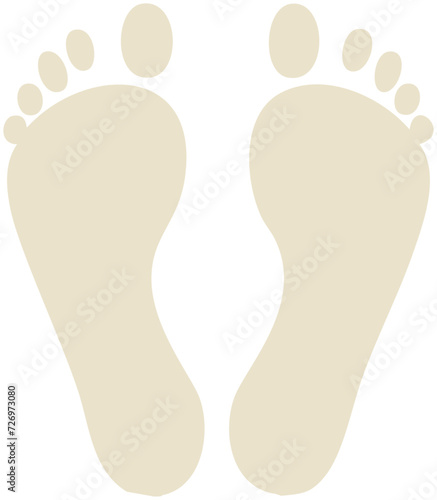 足跡イラストアイコン