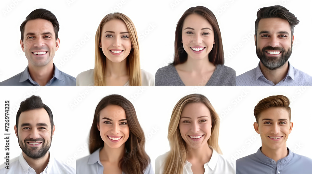 Many headshots of men and women smiling at the camera Many headshots of men and women smiling at the camera