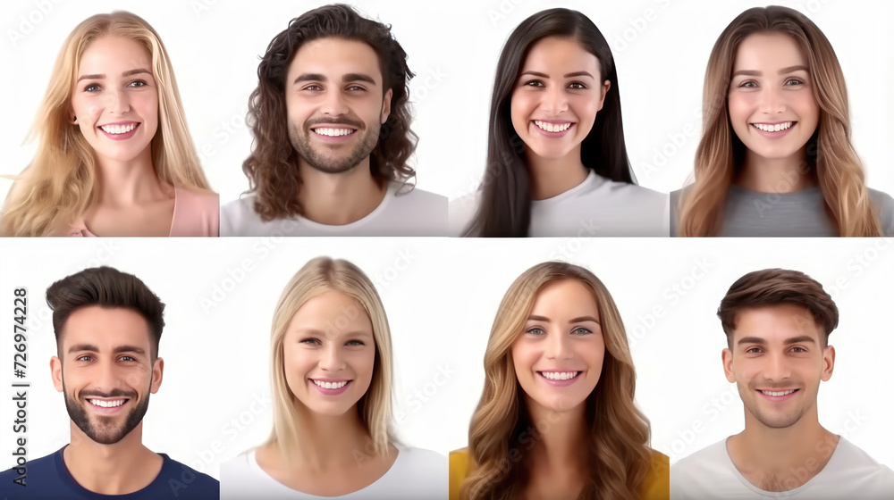 Many headshots of men and women smiling at the camera Many headshots of men and women smiling at the camera