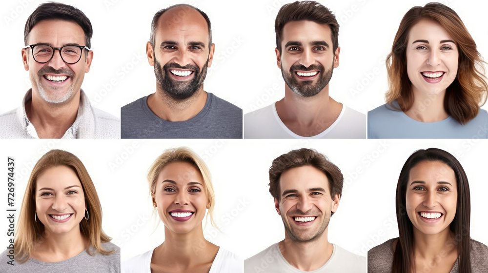 Many headshots of men and women smiling at the camera Many headshots of men and women smiling at the camera