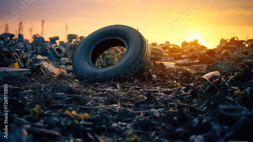 Wallpaper Mural Tire cemetery, tire dump Torontodigital.ca