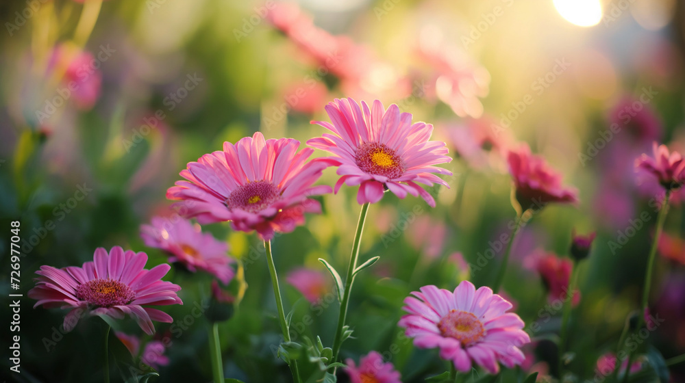 Fototapeta premium International Flower Day : Beautiful illustrations of various flower species