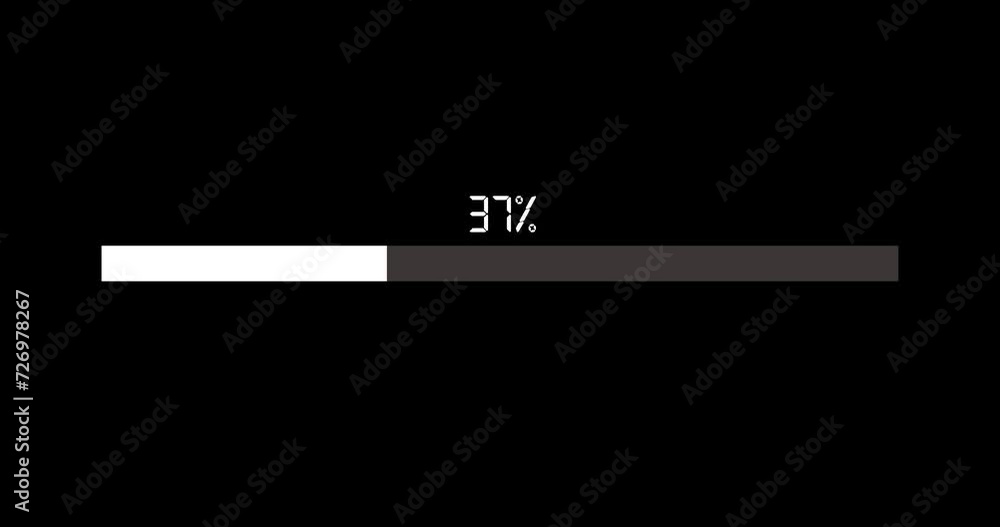 progress bar from 0 to 100 animation with alpha channel progress bar from 0 to 100 animation with alpha channel