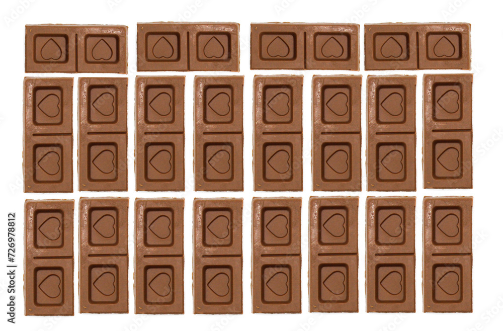 Chocolate bars image with selective focus Chocolate bars image with selective focus