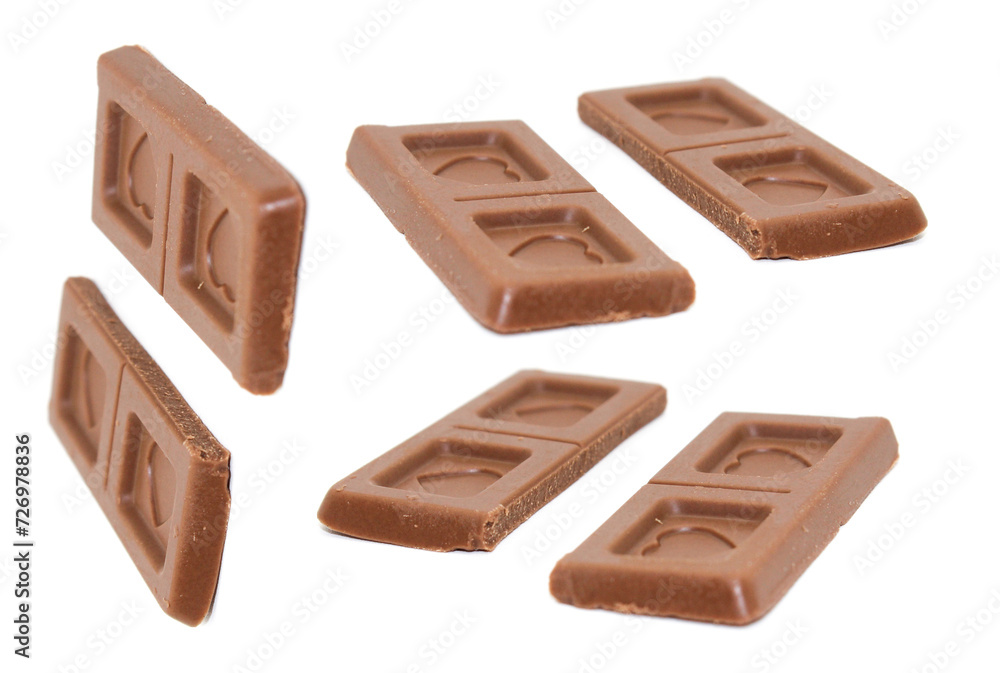 Fototapeta premium Chocolate bars image with selective focus