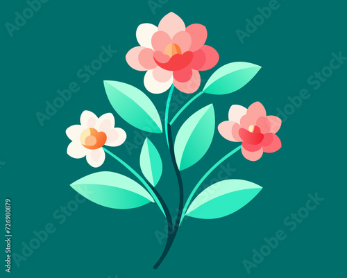 Flower flowers plant blossom herb perennial floret floweret inflorescence beautiful perfect lowely vector