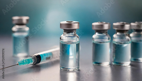 vaccine vial filled with clear fluid, symbolizing hope, health, and the global fight against infectious diseases