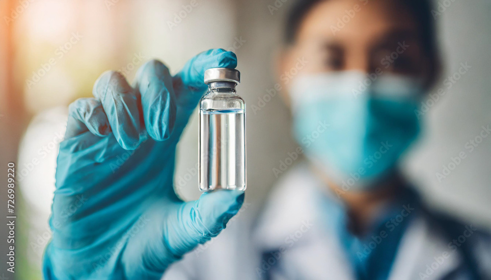 vaccine vial filled with clear fluid, symbolizing hope, health, and the global fight against infectious diseases vaccine vial filled with clear fluid, symbolizing hope, health, and the global fight against infectious diseases