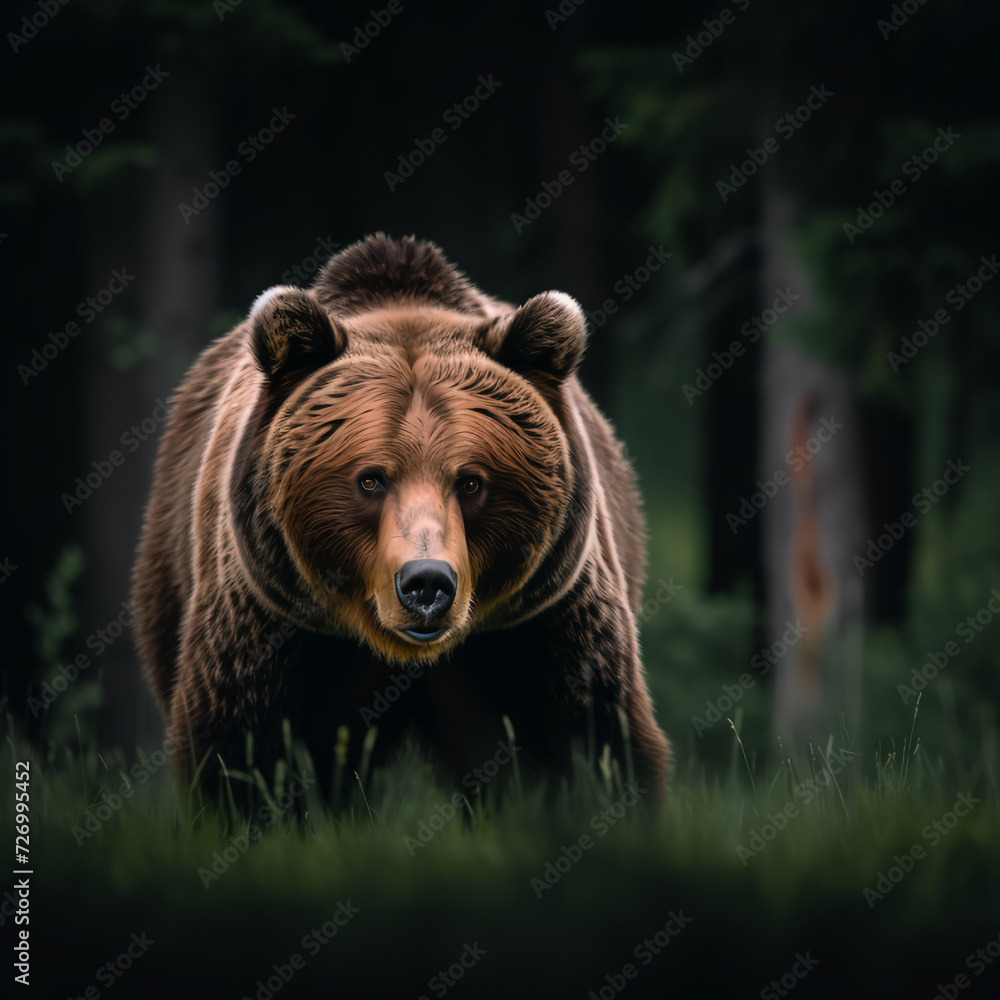 Fototapeta premium brown bear in zoo