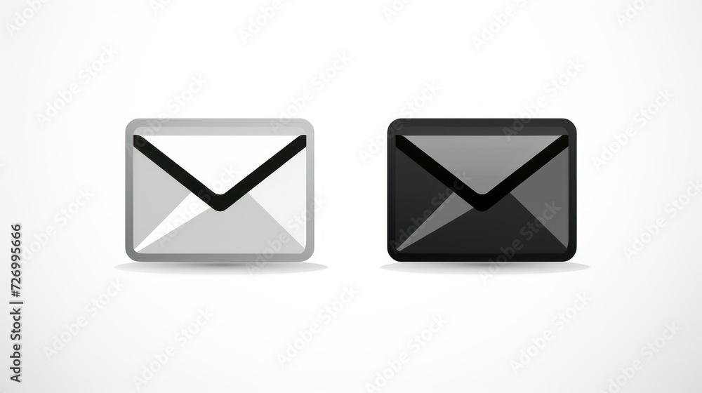 e mail icons on white background e mail icons on white background