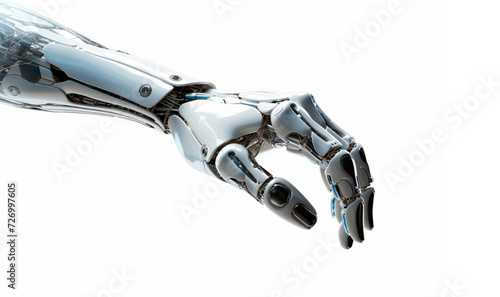 Futuristic robotic hand representing advanced technology and ai